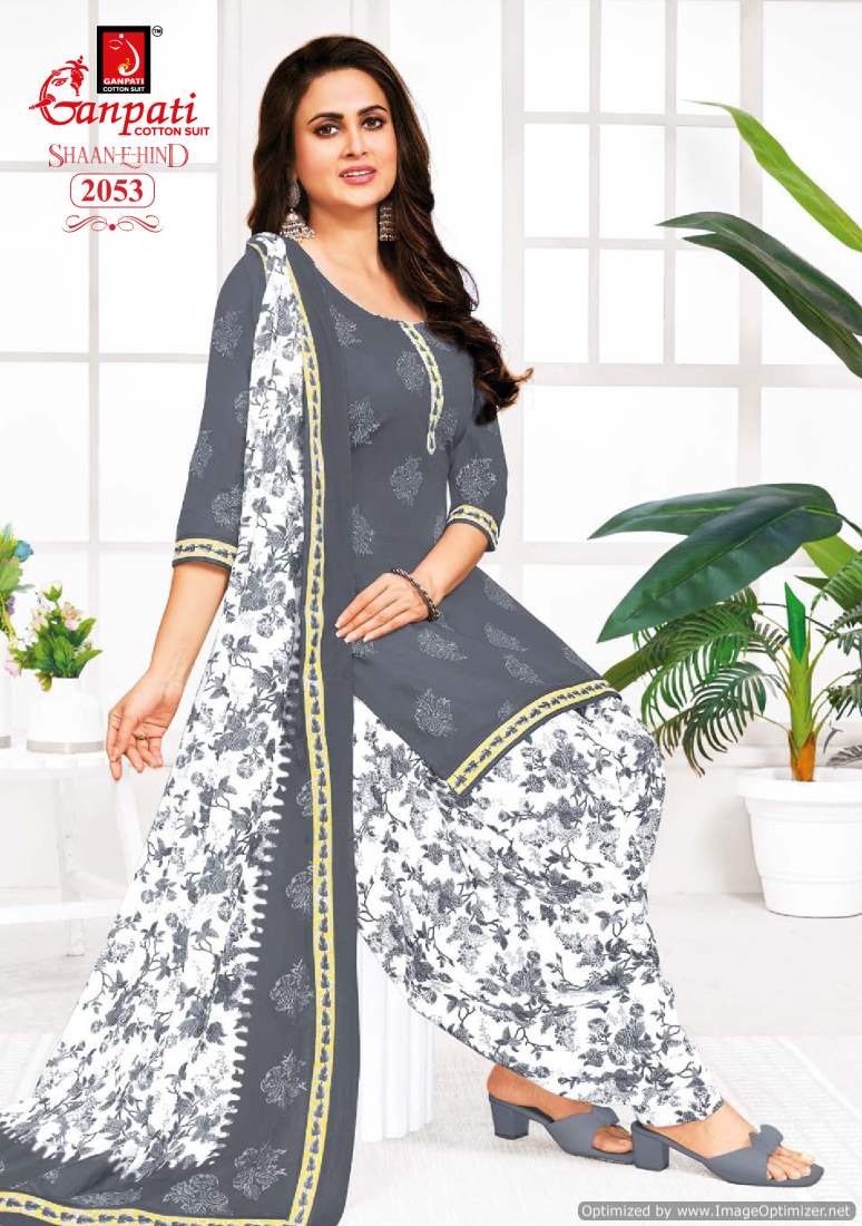 Shaan E Hind Vol 9 By Ganpati Cotton Printed Dress Material Wholesalers In Delhi
